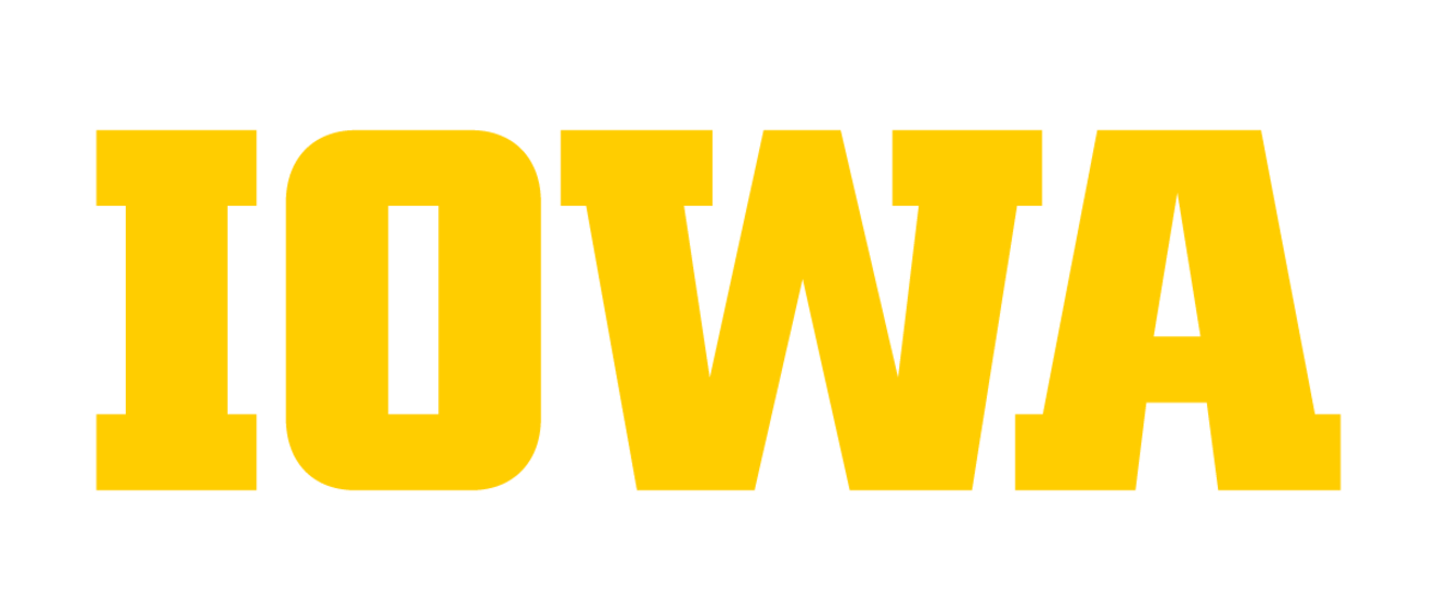 University of Iowa logo in gold